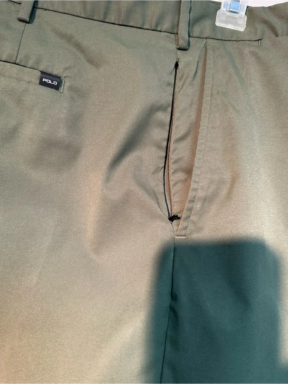 Polo by Ralph Lauren Olive Flat-Front Men’s Shorts Performance
